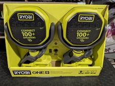RYOBI ONE 18V Cordless VERSE Clamp Speaker 2-Pack Tools Only 