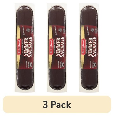 (3 pack) Free Fully Cooked Original Summer Sausage, 16 oz Pack