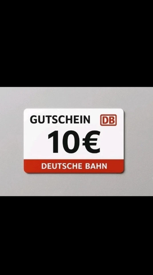 10€ Deutsche Bahn, DB eCoupon Code, Gutschein