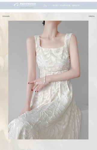 Nuevo vestido de verano para mujer ajustado adelgazante cintura ceñido encaje tirantes vestidos - Imagen 7 de 17