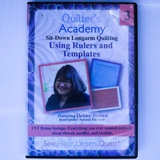 Quilter's Academy: Sit-Down Longarm Quilting Using Rulers And Templates (DVD)