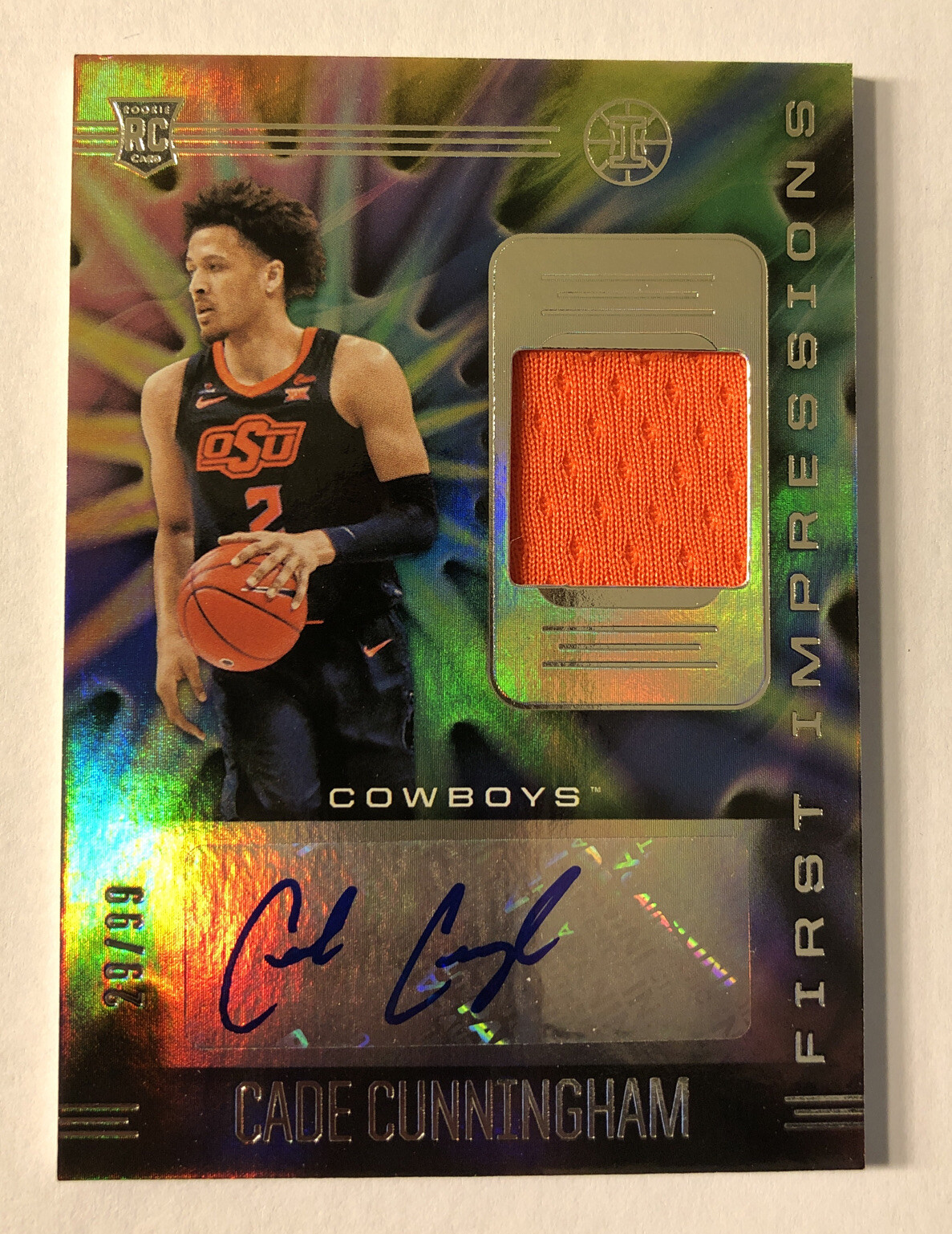 2021-22 Chronicles Draft Picks Cade Cunningham Illusions Patch 