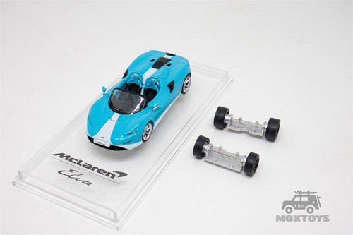 CM MODELL 1:64 Elva Metallic grau/himmelblau Druckguss Modellauto - Bild 9 von 12