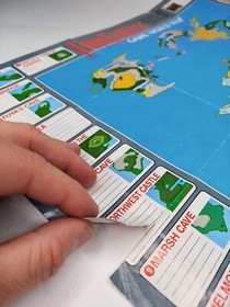 Final Fantasy 1990 Nintendo NES World Map / Enemy Chart NES-FF-USA(B)