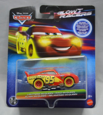 2023 Disney Pixar Cars Glow Racers Lightning McQueen Glows