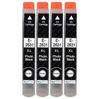 4 Foto Nero Cartucce d'inchiostro per Epson Expression  XP-620 XP-710 XP-820