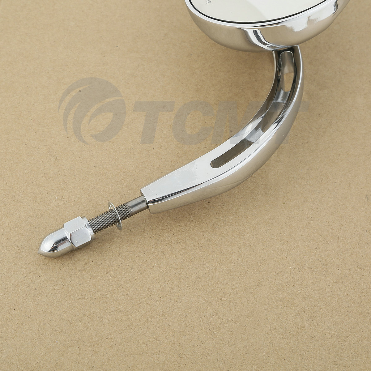 Split Vision Rearview Mirrors For Harley Davidson - Chrome, Fits Most 1982-2020 Models (Road King, Street Glide, Softail, Etc.) - View #2