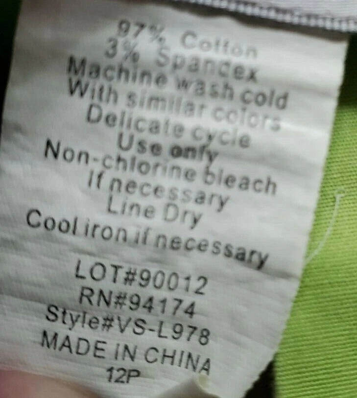 Pantalones capri Versailles para mujer talla 12 Petite 12P verde Foto 3 de 4