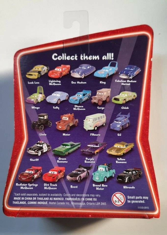 Disney pixar cars Fabulous Hudson Hornet white wheels supercharged 1:55 maclama - Immagine 2 di 2