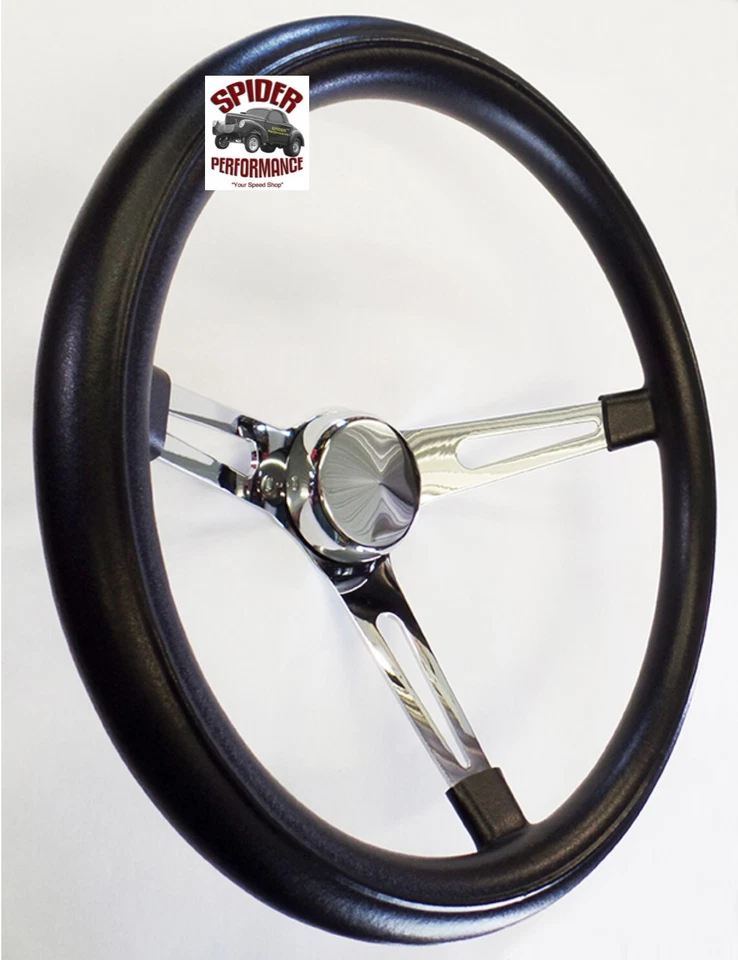 1967-1968 AMC Ambassador Marlin Rebel steering wheel 15" MUSCLE CAR CHROME - Image 2 of 4