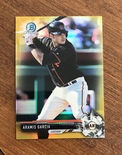 Aramis Garcia 2017 Bowman Chrome Gold Refractor BCP29 Diamondbacks Giants 8/50