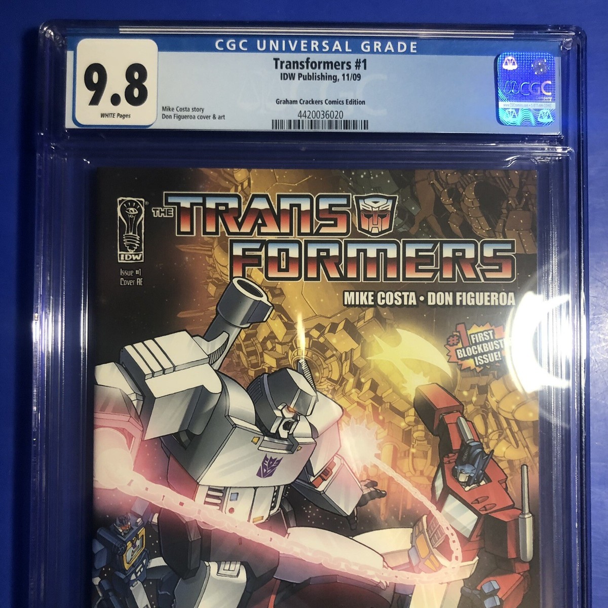 アメコミ　TRANSFORMERS #1 Graham Crackers IDW TRANSFORMERS #1 CGC 9.8 RARE Graham Crackers RE Exclusive VARIANT