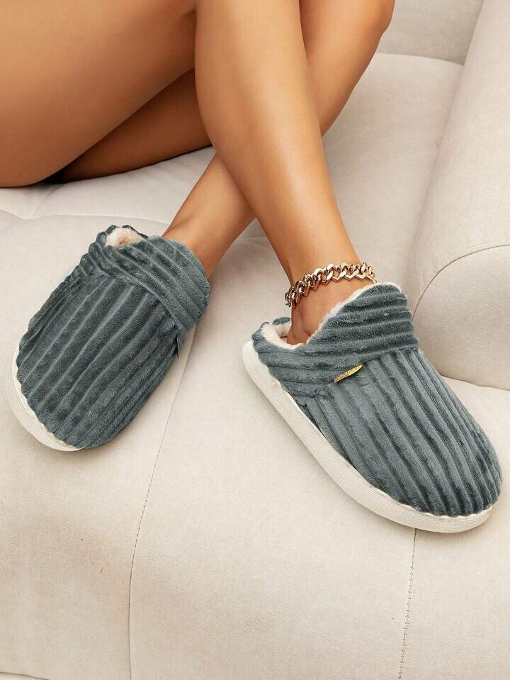 SAOLA Pantofole grigio Sunmoine Cloud cuscino caldo pantofole casa sfocato accogliente peluche UK 5