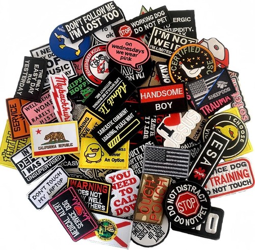 50-Piece Tactical Morale Patch Bundle - Unique Embroidered Designs for Gear - Picture 3 of 6