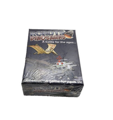Robots vs. Dinosaurs A Battle for the ages... Card Game Small Box NEW