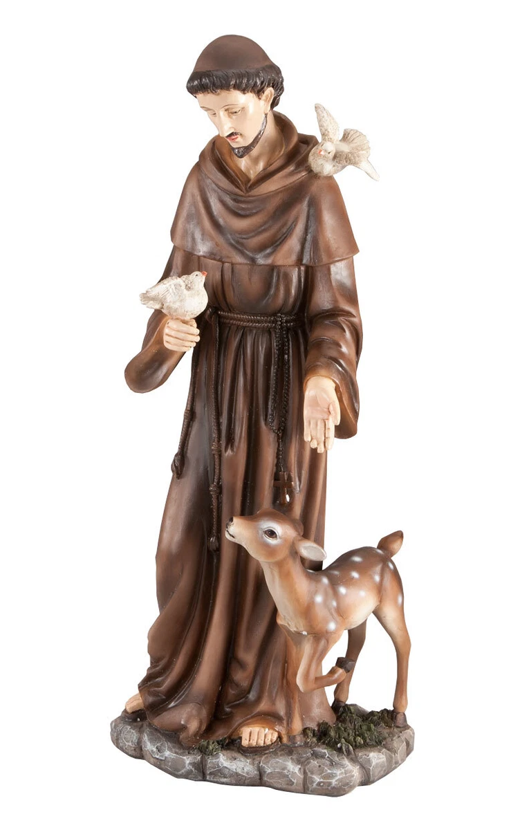 St Francis Garden Statue Resin Fasci Garden