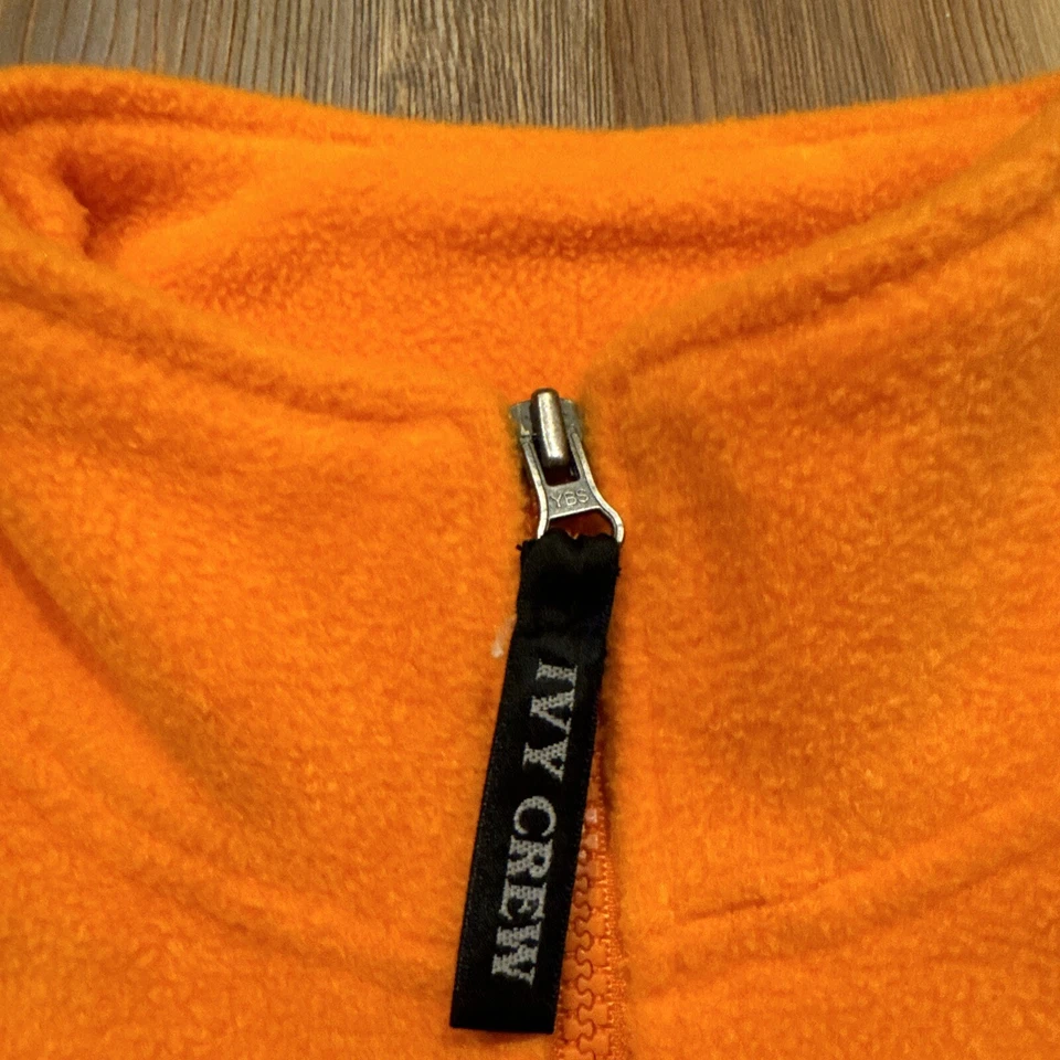 Chaleco polar Ivy Crew naranja talla grande L hecho en Corea 100 % poliéster (34) Foto 3 de 4