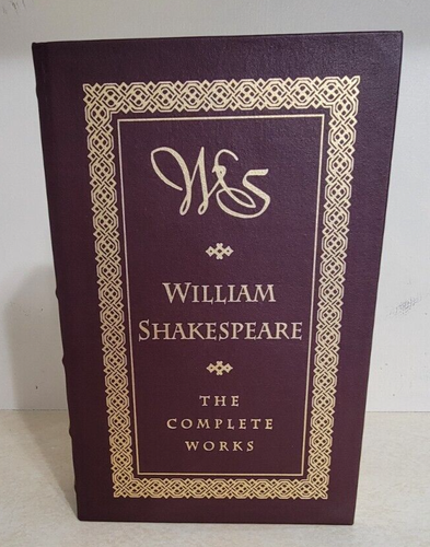 WILLIAM SHAKESPHERE The Complete Works 1992 Leather Bound HC Book Barnes & Noble - Afbeelding 1 van 5