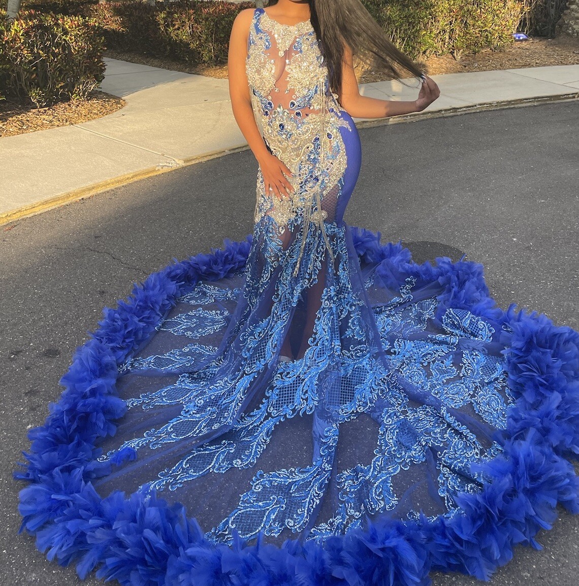 pre owned prom dresses US PROM DRESS ROYAL BLUE RACHEL ALLAN SIZE 2 PRE OWNED, WORN ONCE