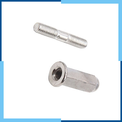 Pack (20) 6mm Dia Motorcycle Exhaust Pipe Muffler Screw Bolt Nut