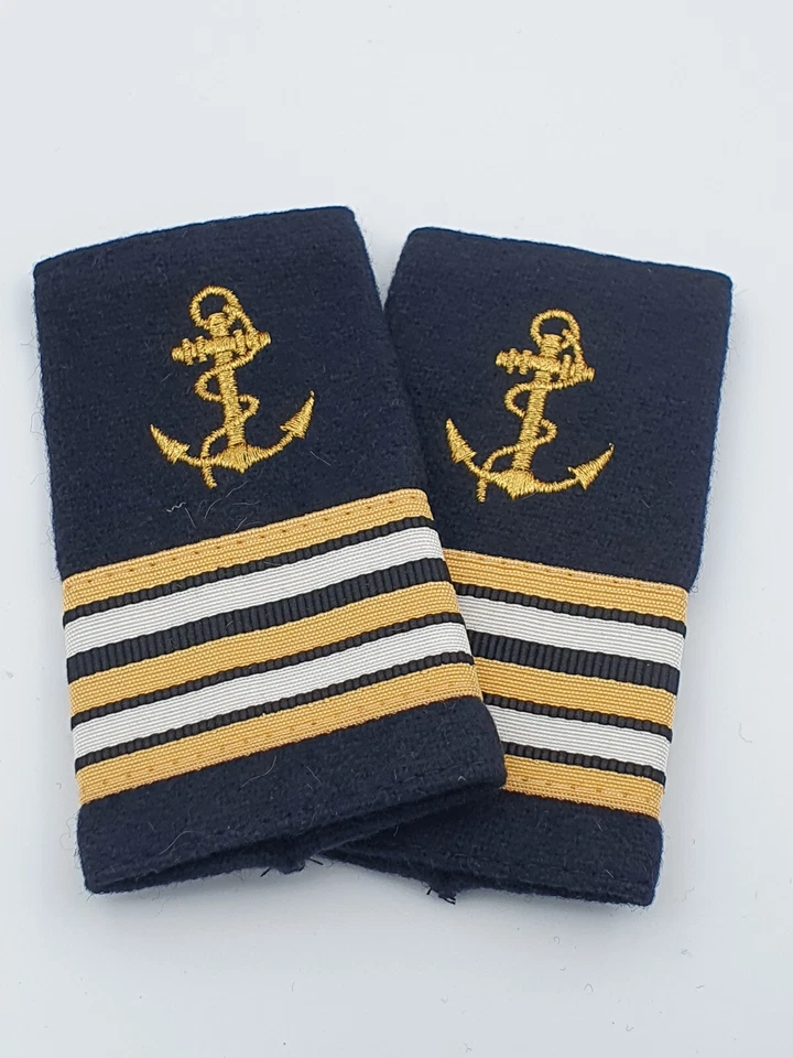 FOURREAUX D'EPAULES CAPITAINE DE FREGATE MARINE NATIONALE GALON GRADE