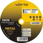 VOYTO (9") 230mm x 2mm Thin Stainless Steel Metal Cutting Discs -Premium Quality