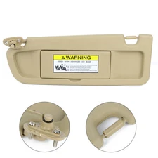 Tan Sun Visor Left Driver Side For 2006-2008 Honda Civic