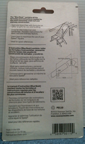Swanson BlueBook For Roof and Stairway Layout  (P0110) FS - Picture 3 of 4