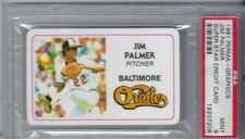 1981 Perma Graphics Super Star Credit Card Jim Palmer Orioles HOF   -MINT PSA 9-