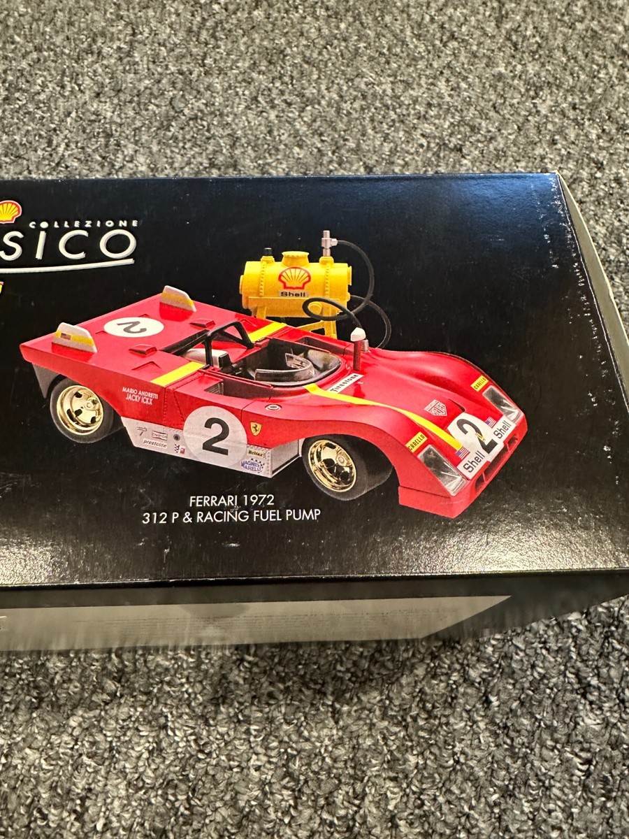 フェラーリ312P 1972 1/43 希少 レア Shell付 Classico Ferrari 1972 312 P & Racing Fuel Pump - Shell Collection