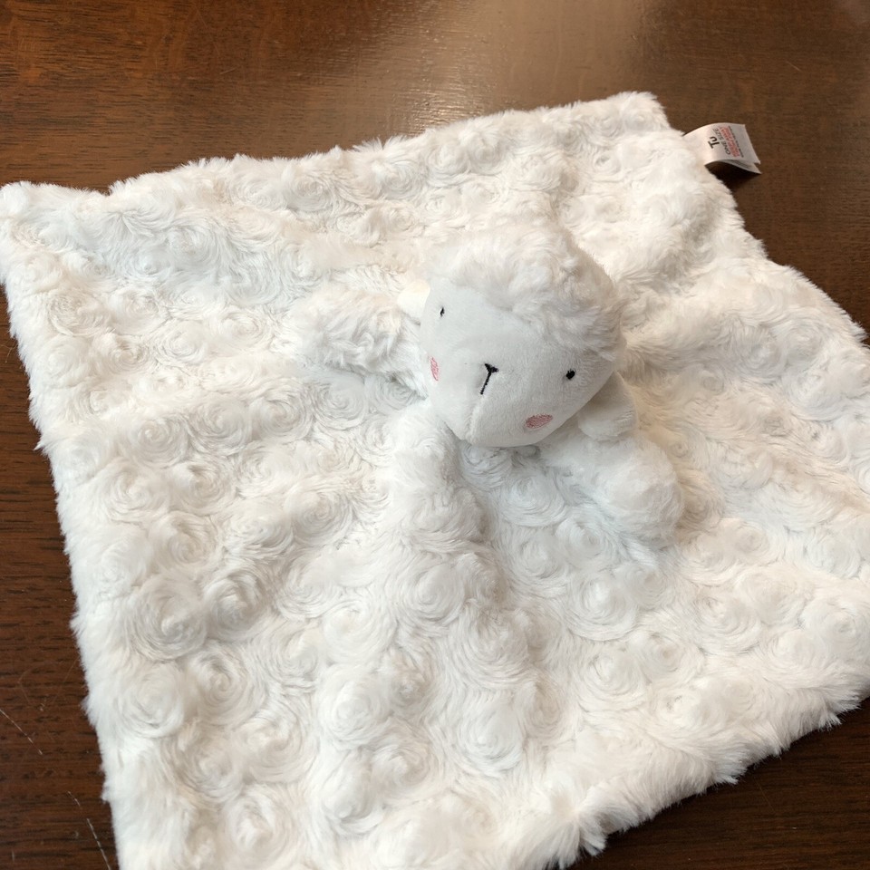 Tu Sainsburys Lamb Sheep White Baby Comforter Blanket Soother Soft Toy