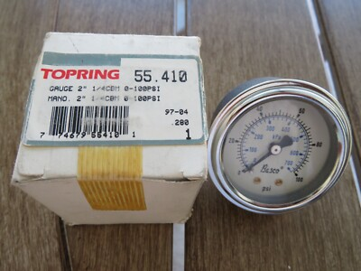 #ad #ad TOPRING 55.410 Standard Dry Pressure Gauge Gage 2quot; x 1 4 NPT CBM 0 100 PSI $9.99