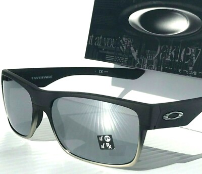 NEW Oakley TWO FACE Machinist BLACK POLARIZED Galaxy Mirror Chrome