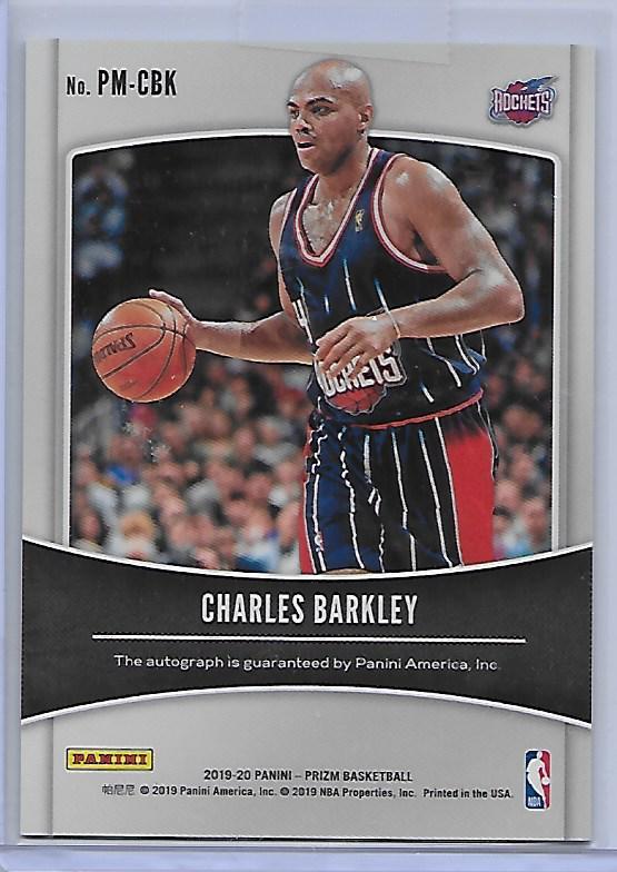 2019-20 Prizm Penmanship CHARLES BARKLEY auto Houston Rockets HOF