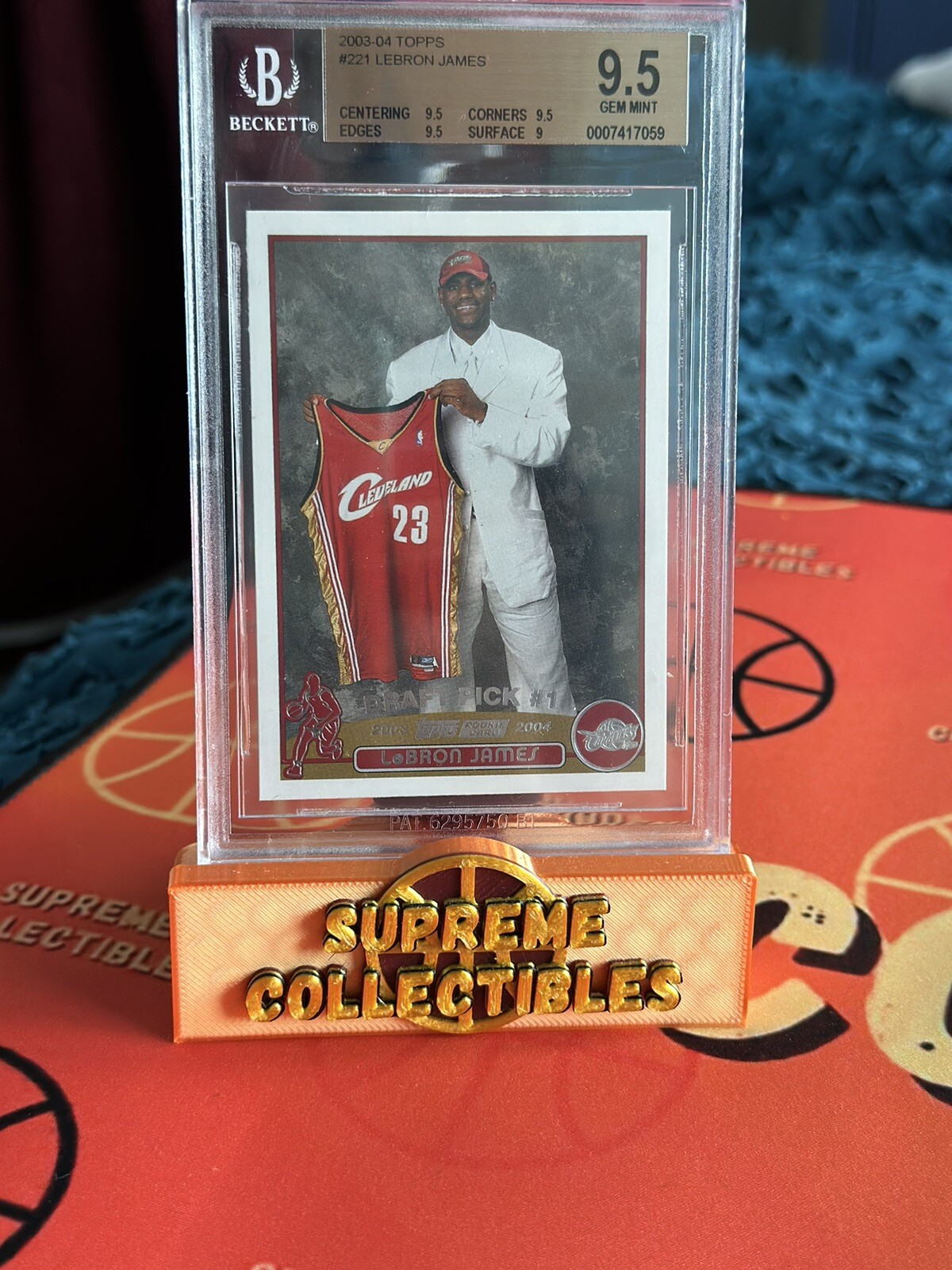 2003-04 Topps #221 Lebron James Rookie (RC) BGS 9.5!!