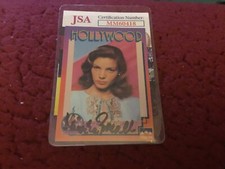 autographed  1991 Starline Lauren Bacall. DEC .JSA CERT