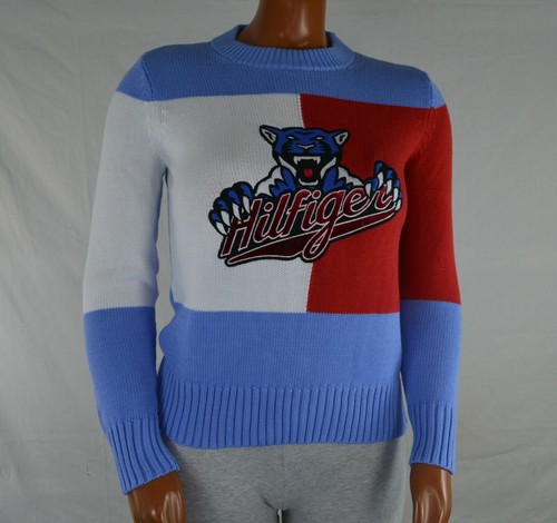 Long Sleeve Tiger Pullover Sweater 2XS 