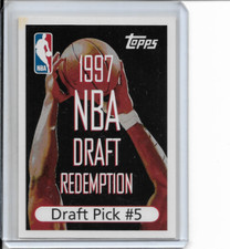 1997-98 Topps Draft Pick #5 Expired Redemption Card NM