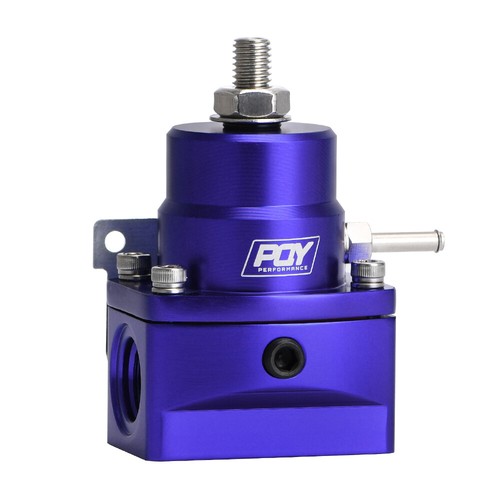 PQY Fuel Pressure Regulator with Gauge AN8 Feed AN6 Return Line AN8 End