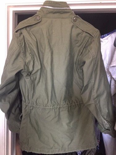 Vintage M-65 60er Jahre 1968 1974 US-Militär kaltes Wetter Feldjacke Mantel Vietnam Sm Sho - Bild 5 von 10