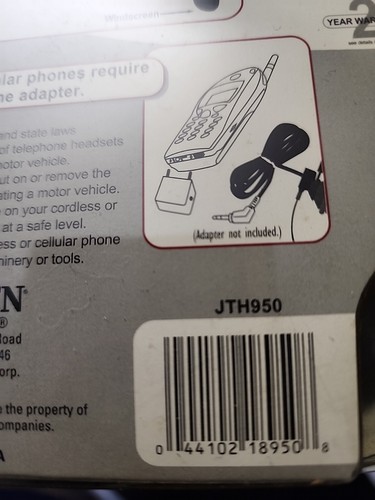 Auriculares manos libres Jensen JTH950 para teléfono inalámbrico y celular - Imagen 5 de 10