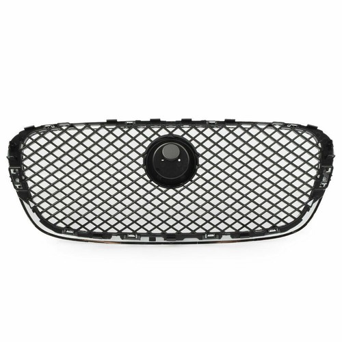 Black Chrome Front Upper Mesh Radiator Grille Grill For Jaguar XF 2008-2011 09 - Bild 5 von 9