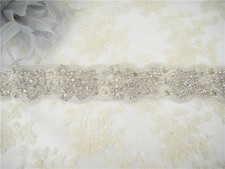 Fascia Per Abito Da Sposa Con Strass - Cintura Elegante Con Nastro Regolabile | Per Matrimoni E Serate - Foto 3