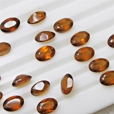 Wholesale Lot 6x4mm Oval Cut Natural Hessonite Garnet Loose Calibrated Gemstone