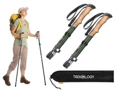 Trekology TREKZ SE  Lightweight Collapsible Trekking Poles for Hiking 2PCS