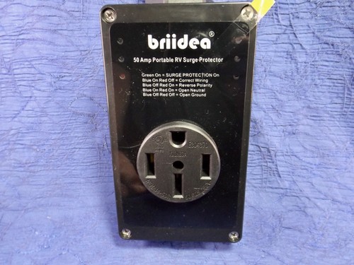 RV Surge Protector 50 Amp briidea Camper Surge Protector with LED Indicator - Picture 3 of 3