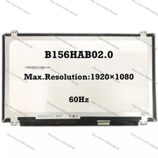 B156HAB02.0 15.6" 1920x1080 IPS LCD Touch Screen Digitizer Screen Panel Matrix