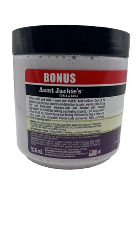 Aunt Jackie's Curl la la DEFINING CURL CUSTARD (+ 20% MORE CREAM) 18 oz / 511 g - Picture 4 of 9