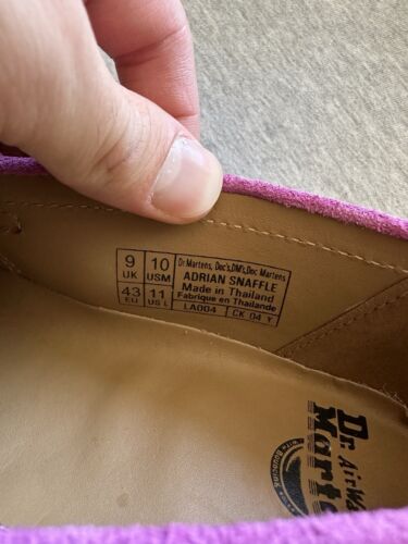 Mocasín Dr. Martens Adrian Snaffle Pitón Serpiente Rosa Para Hombre Talla 10 CF Stead Nuevo con Etiquetas - Imagen 3 de 11