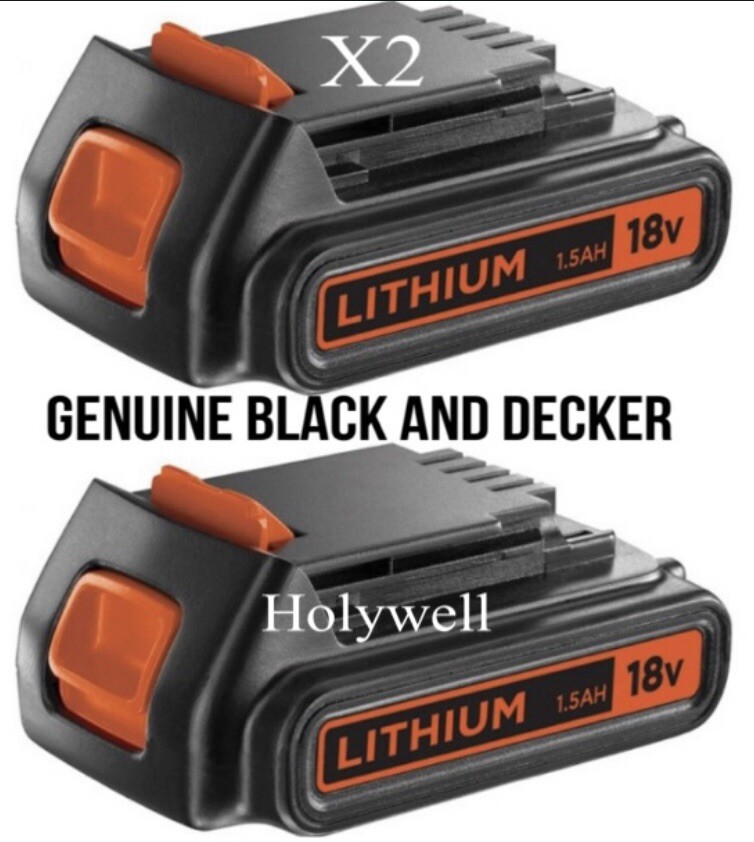 Black Decker 18V Li-Ion Slide Battery for 18v Cordless